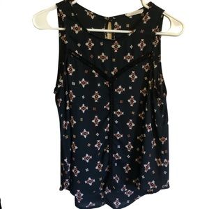 💥4/$20💥 Lush Tribal Print Dark Green sleeveless